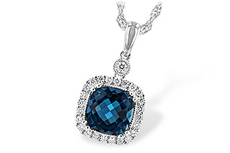A198-83368: NECK 1.63 LONDON BLUE TOPAZ 1.80 TGW (7MM LBT)