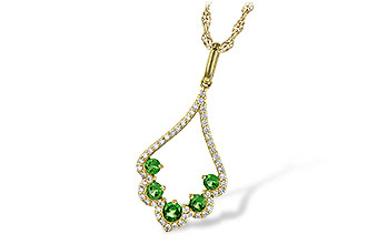 A199-73395: NECK .34 GREEN GARNET .53 TGW
