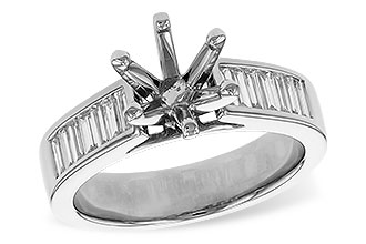 A284-27968: LDS SEMI DIA RG .50 TW BAGUETTES