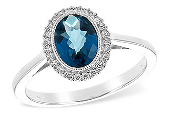 B198-83386: LDS RG 1.27 LONDON BLUE TOPAZ 1.42 TGW