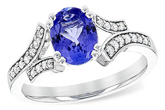 B199-79813: LDS RG 1.15 TANZANITE 1.30 TGW