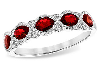 B199-80640: LDS WED RG 1.00 RUBY 1.04 TGW