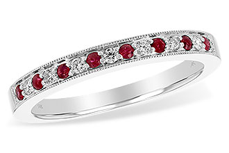 C193-42477: LDS WED RG .12 RUBY .21 TGW