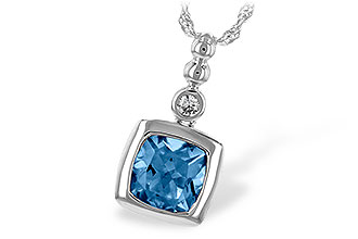 C198-87040: NECK 1.45 BLUE TOPAZ 1.49 TGW