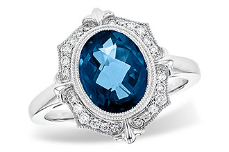 D199-80649: LDS RG 3.00 LONDON BLUE TOPAZ 3.16 TGW