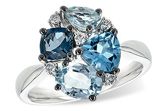 E198-83367: LDS RG 2.57 BLUE TOPAZ 2.65 TGW