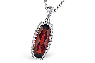 E282-47976: NECK 1.75 GARNET 1.87 TGW