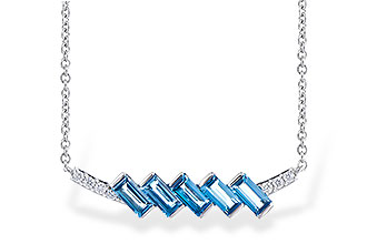 E282-53431: NECK .75 LONDON BLUE TOPAZ .80 TGW