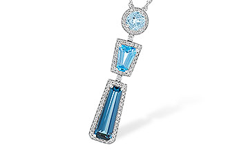 E283-38840: NECK 3.26 TW BLUE TOPAZ 3.50 TGW