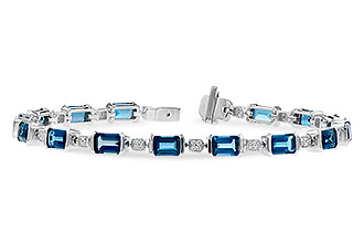 F282-47949: BRACELET 7.90 LONDON BLUE TOPAZ 8.13 TGW