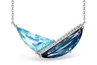 F282-48876: NECK 4.66 BLUE TOPAZ 4.75 TGW (18")
