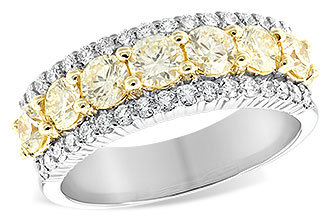 H197-94349: LDS DIA WED RG 1.20 YELLOW DIA 1.64 TW