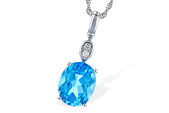 H199-80722: NECK 2.84 BLUE TOPAZ 2.87 TGW (10x8MM BT)