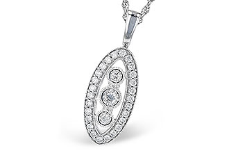 H282-47076: NECKLACE .34 TW