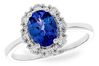 H283-41622: LDS RG 1.02 TANZANITE 1.30 TGW (8x6 OVAL)