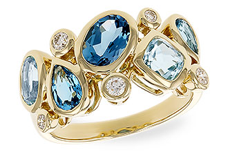 H283-42458: LDS RG 2.57 BLUE TOPAZ TW 2.75 TGW