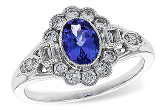 H284-28876: LDS RG .80 TANZANITE 1.20 TGW (7x5MM OV)