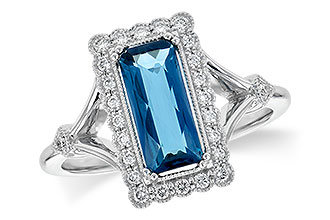 K199-78894: LDS RG 1.58 LONDON BLUE TOPAZ 1.75 TGW