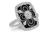L009-77958: LDS ONYX & DIA RG .44 TW