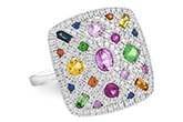 M009-77994: LDS DIA & COLOR RG .38 DIA 1.37 TGW