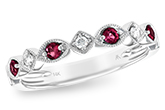 M102-47949: LDS WED RG .20 RUBY .26 TGW
